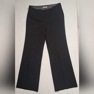 Dockers 8 M Black Dress Pants Trousers Wide Leg Zipper Fly Clip Closure